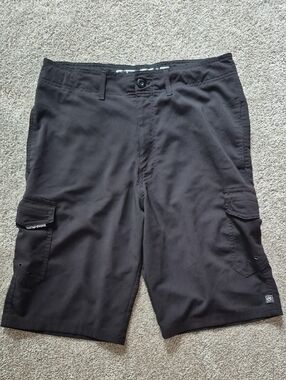 Ocean Current Black Cargo Shorts